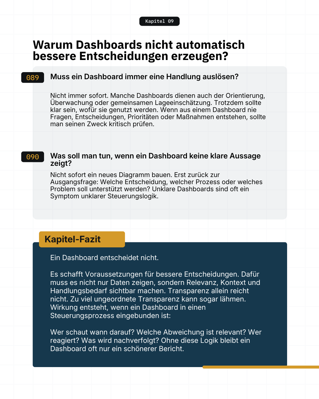 Fragen, Antworten und ein Kapitel-Fazit zum Mitnehmen.